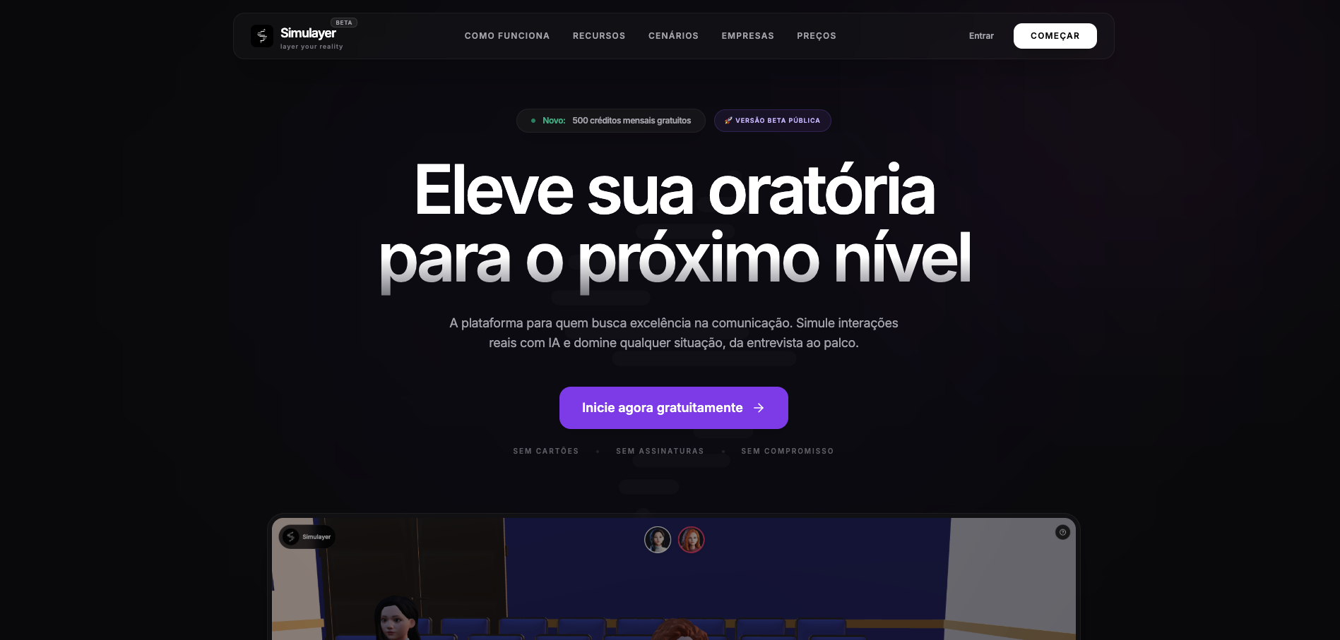 Simulayer: Conversas Imersivas com IA - imagem 1